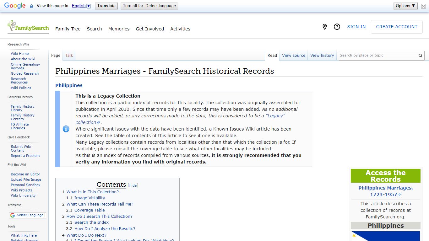 Philippines Marriages - FamilySearch Historical Records