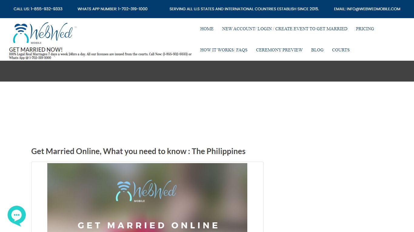 Get Married Online, What you need to know : The Philippines